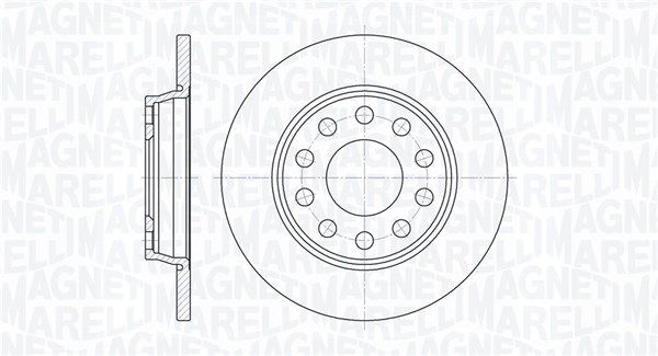 MAGNETI MARELLI Тормозной диск 361302040313